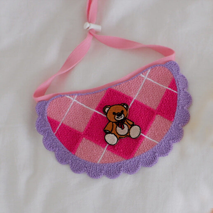 Pet Fashion & Accessories/ Pet Bib/ Bear Embroidery