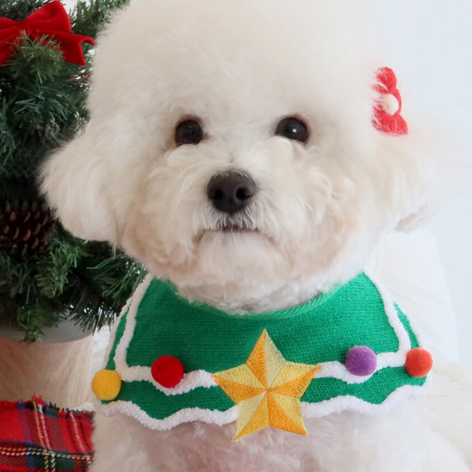 Pet Fashion & Accessories/ Pet Bib/ Christmas Tree