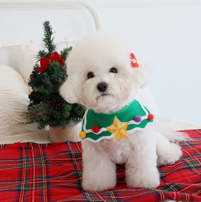 Pet Fashion & Accessories/ Pet Bib/ Christmas Tree