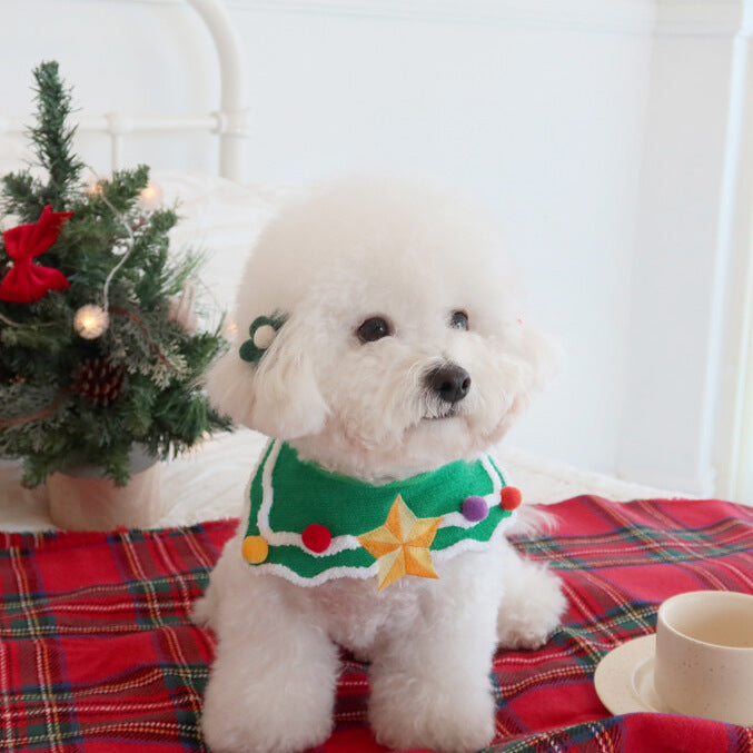 Pet Fashion & Accessories/ Pet Bib/ Christmas Tree