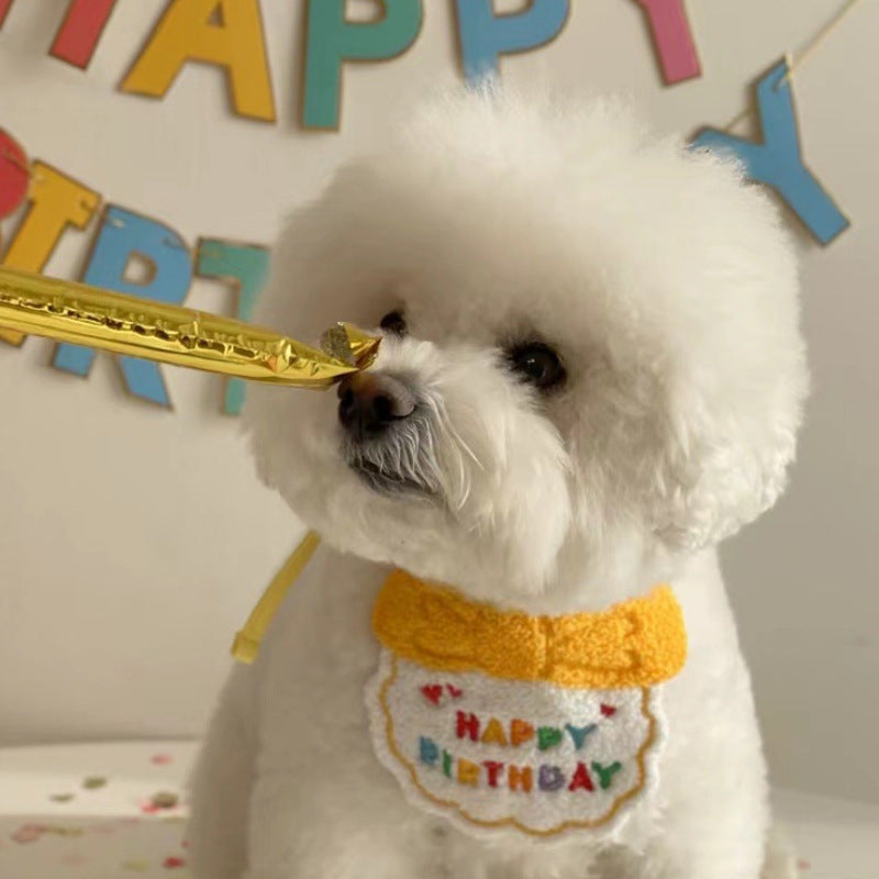 Pet Fashion & Accessories/ Pet Bib&Hat/ Happy Birthday