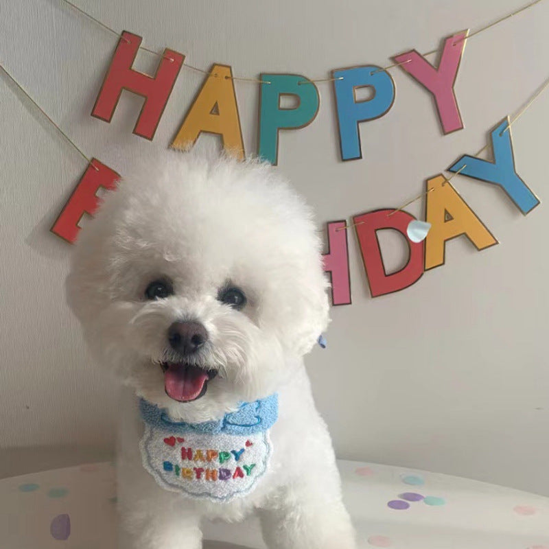 Pet Fashion & Accessories/ Pet Bib&Hat/ Happy Birthday