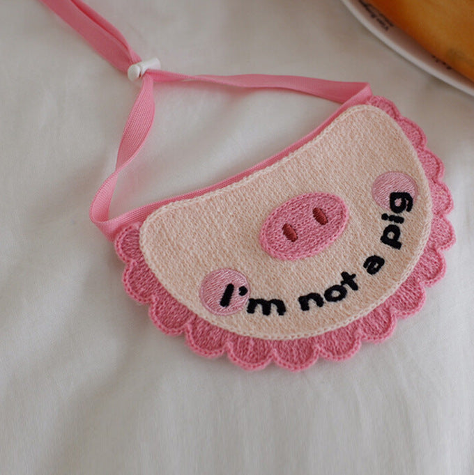 Pet Fashion & Accessories/ Pet Bib/ Pink Pig