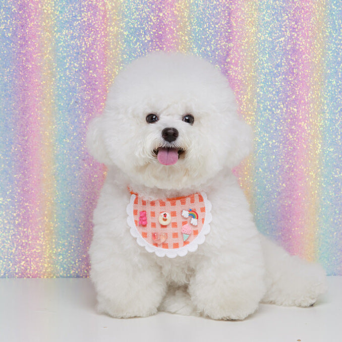 Pet Fashion & Accessories/ Pet Bib/ Plaid Style