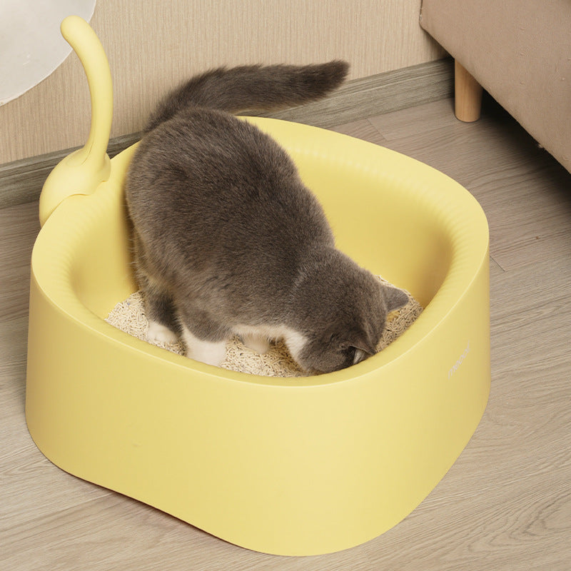 Open Cat Litter Box & Shovel