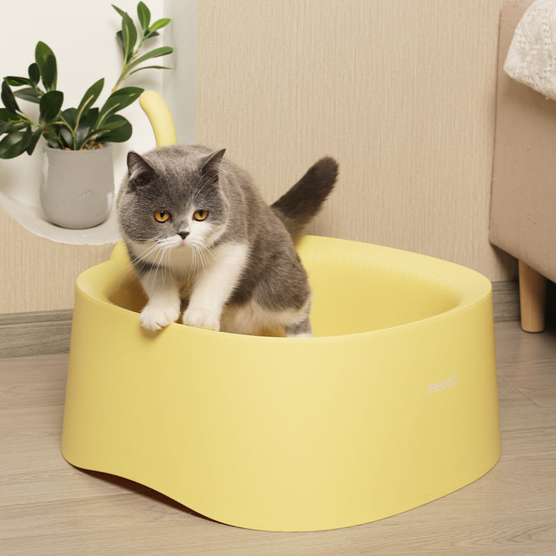 Open Cat Litter Box & Shovel