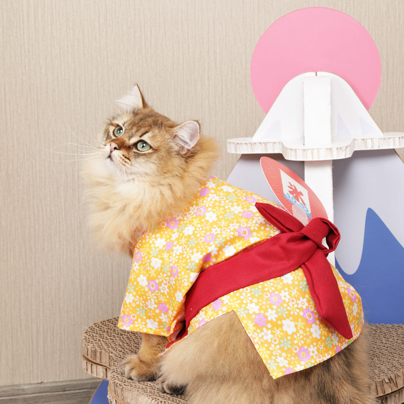 Japanese-style Yukata Pet Clothes for Cats&Small Dogs